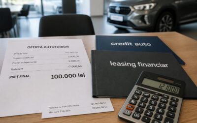 Credit auto vs leasing financiar: cum ajunge aceeași mașină să coste cu 40.000 de lei mai mult