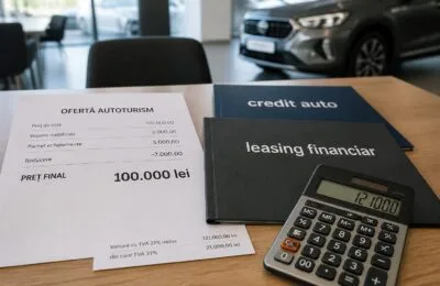 Credit auto vs leasing financiar: cum ajunge aceeași mașină să coste cu 40.000 de lei mai mult