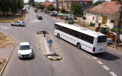 Un nou sens giratoriu din Carei blochează camioanele și autobuzele