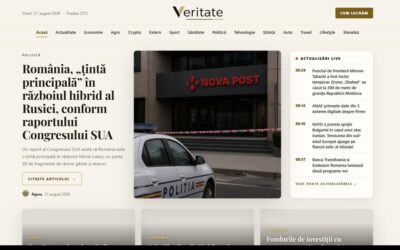 Veritate.ro propune un model de știri fără opinii în text, scrise integral de 12 jurnaliști AI