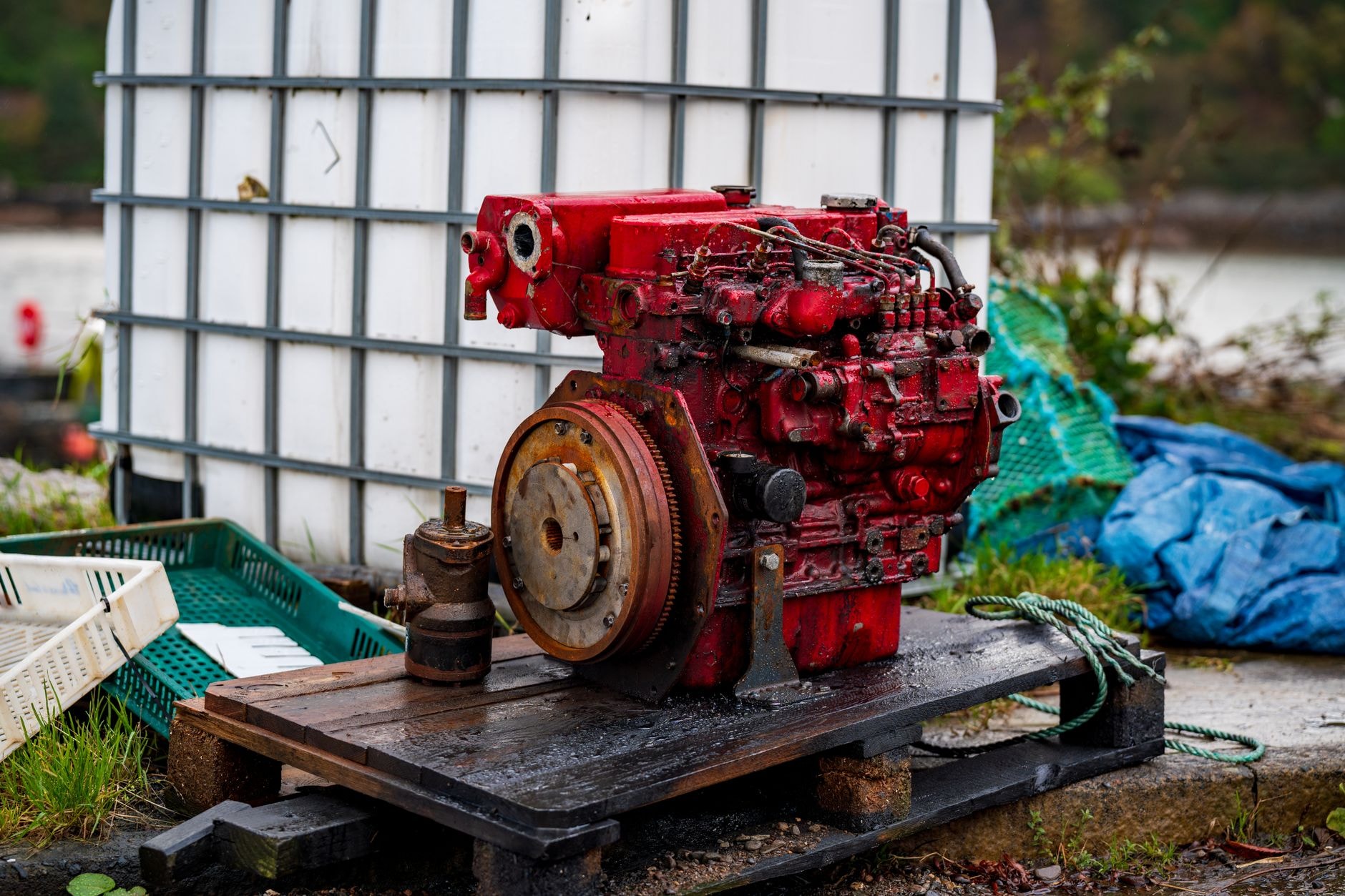 Motor diesel scos din uz