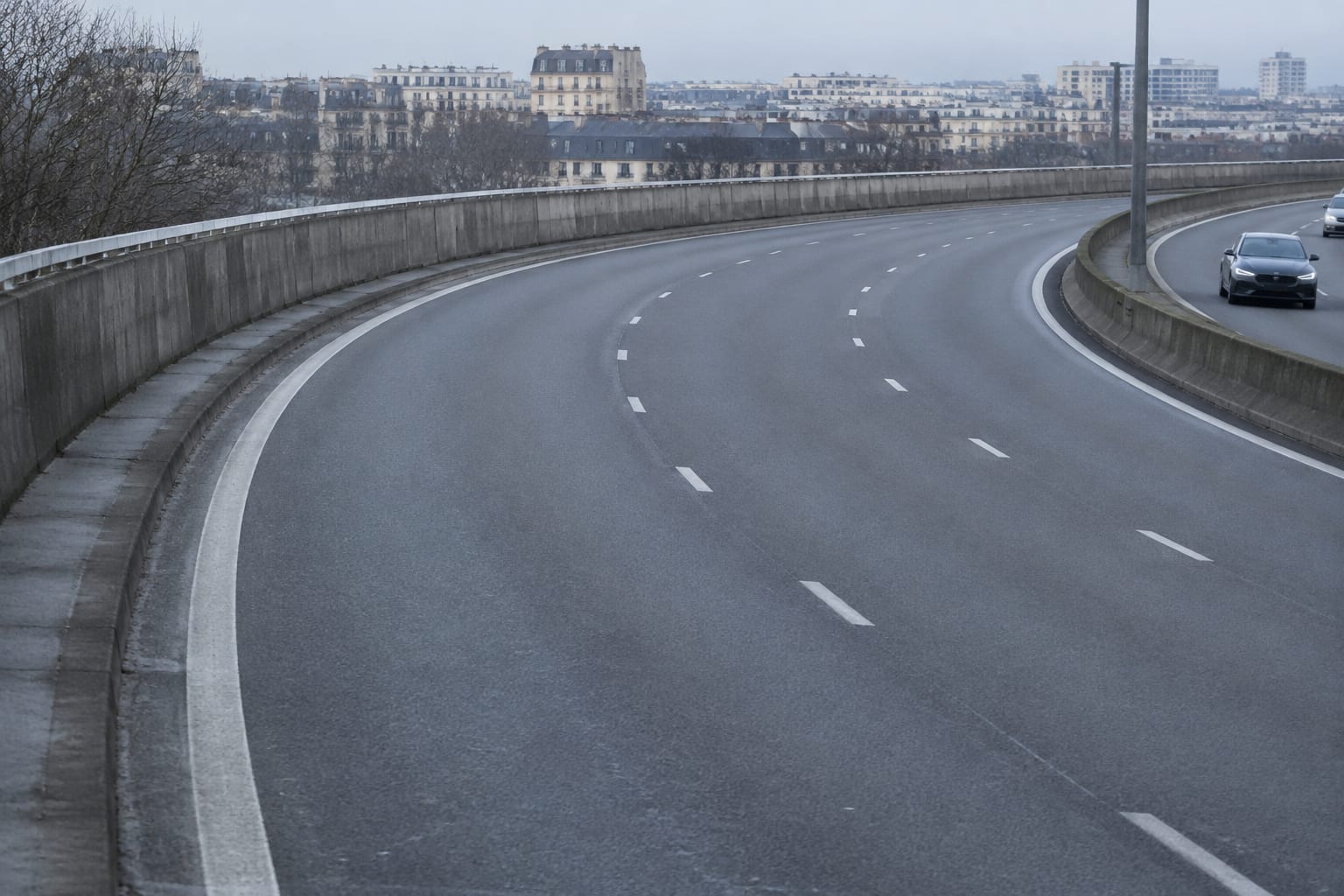Bandă rezervată pe Paris’s Boulevard Périphérique