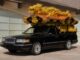 Un Lincoln Town Car transformat în dric Miyagata cu dragon auriu va fi scos la licitație